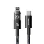 Baseus Display 2 100W USB-C Cable with real-time digital power display
