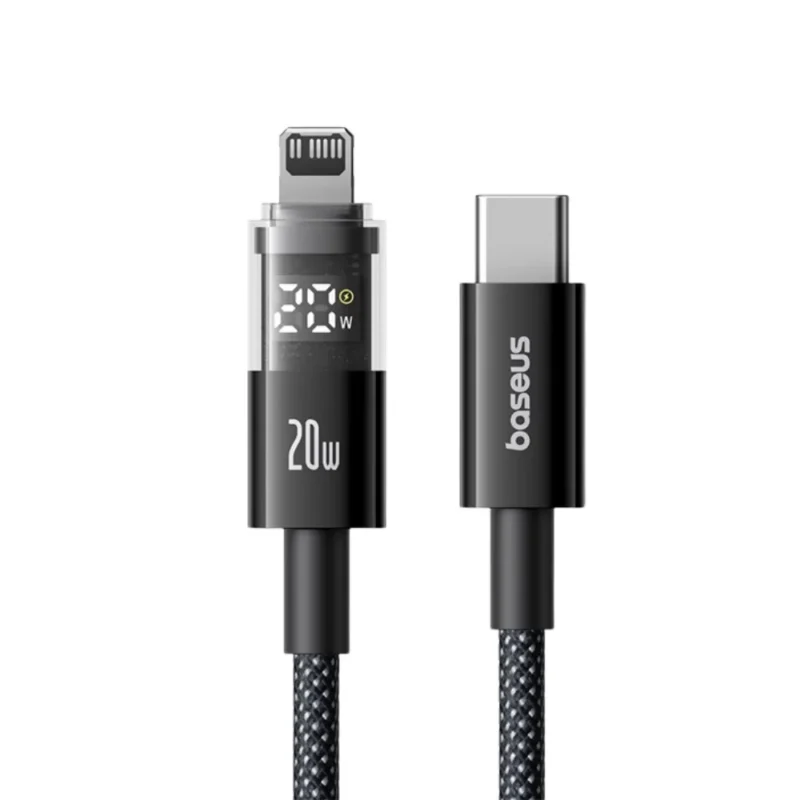 Baseus Display 2 100W USB-C Cable with real-time digital power display