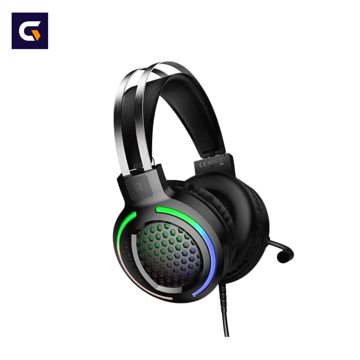 HOCO W117 USB AUX 3.5mm port RGB gaming headphone HOCO W117 USB AUX 3.5mm port RGB gaming headphone